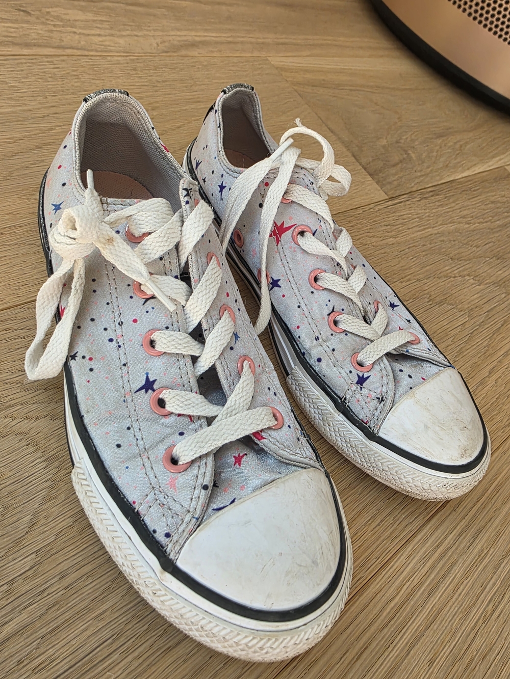 CONVERSE All Star Kids Star-Print Low Top Sneakers
